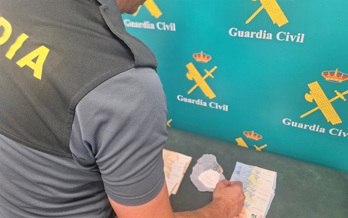 Imagen de la droga incautada en Siero.