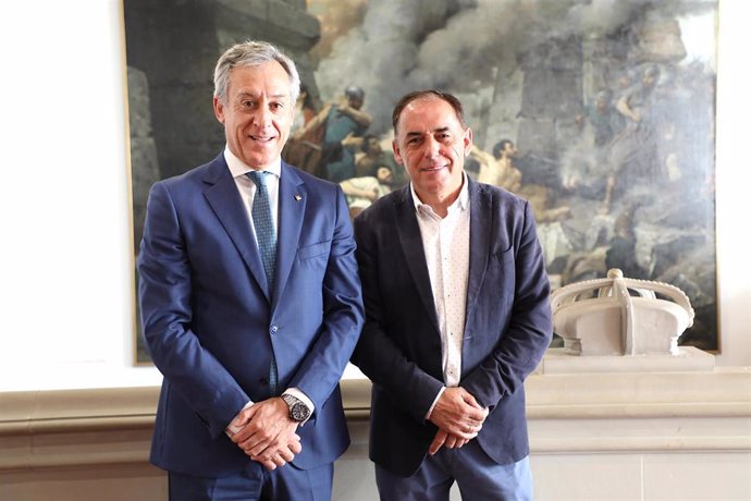 El presidente de Eurocaja y el presidente de la Diputación de Soria.