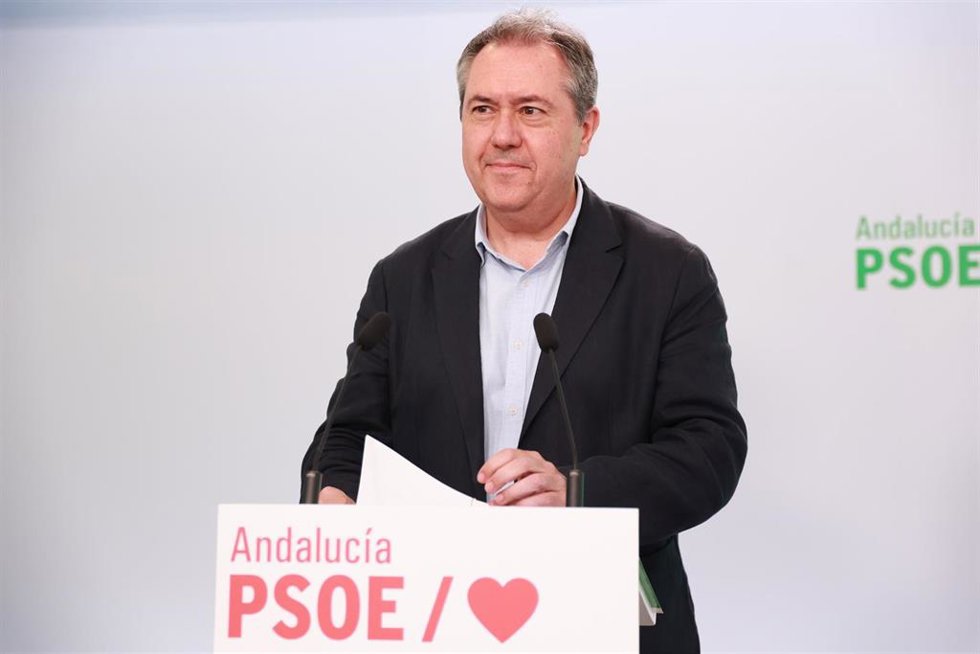 Archivo - El secretario general del PSOE en Andalucía, Juan Espadas, en una imagen de archivo. 