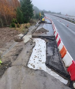 Obras en una carretera.