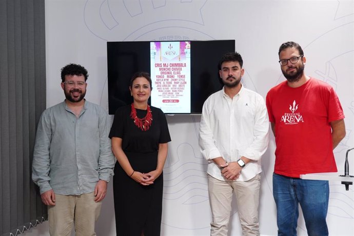 Presentación del primer 'Festival Arena' en Mazagón.