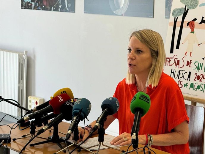 La concejala de Fiestas del Ayuntamiento de Huesca, Nuria Mur