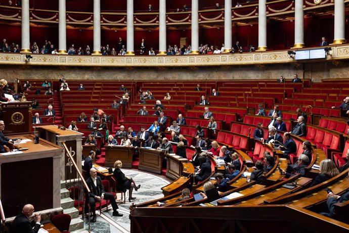 Archivo - March 6, 2024, Paris, France, France: Session of Questions to the government at the French parliament. POLITIQUE, ASSEMBLEE NATIONALE, HEMICYCLE