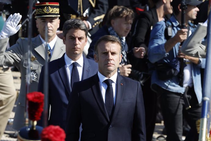 Emmanuel Macron i Gabriel Attal