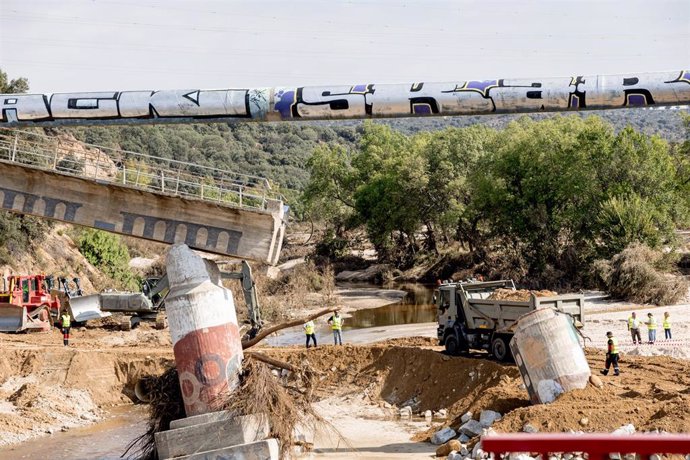 Archivo - Una de las zonas afectadas por la DANA, a 10 de septiembre de 2023, en Aldea del Fresno, Madrid (España). 