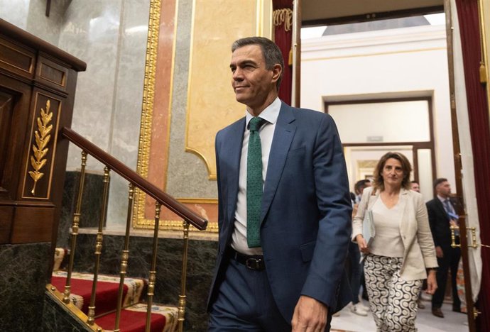 El presidente del Gobierno, Pedro Sánchez, en el Congreso de los Diputados, a 26 de junio de 2024, en Madrid (España). 