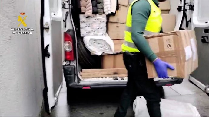 Incautación de falsificaciones por la Guardia Civil