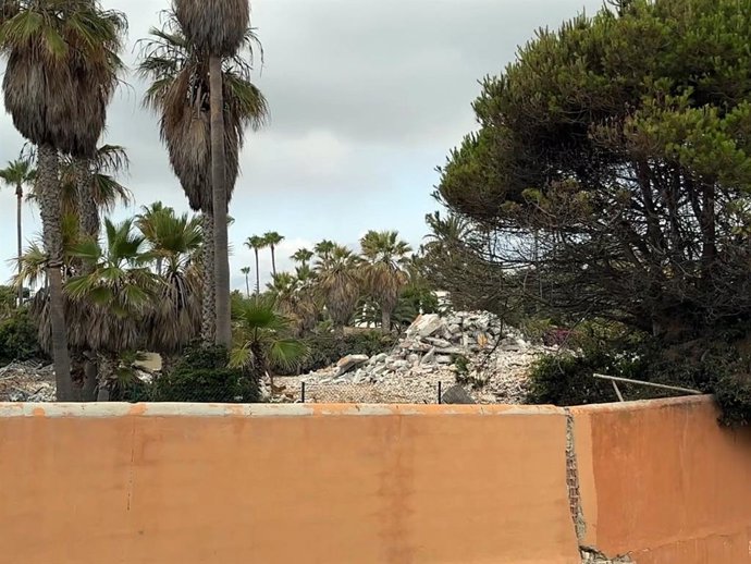 LA CASA DE ANTONIO BANDERAS TRAS SU DEMOLICIÓN