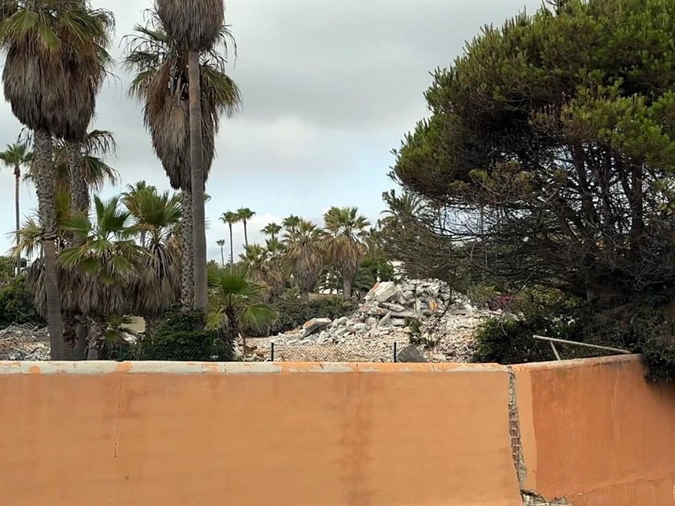 LA CASA DE ANTONIO BANDERAS TRAS SU DEMOLICIÓN