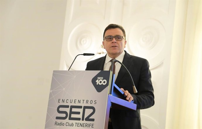 Manuel Miranda, consejero de Política Territorial del Gobierno de Canarias, en un foro de la 'Cadena SER'