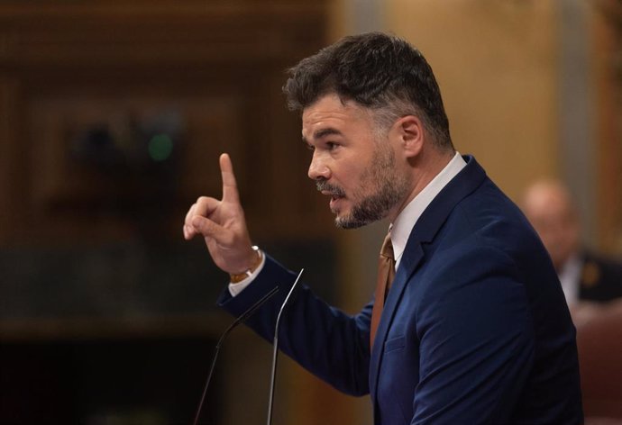 El portavoz de ERC en el Congreso, Gabriel Rufián.