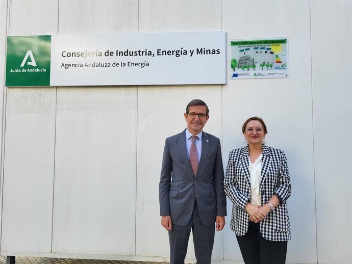 El consejero de Industria, Energía y Minas, Jorge Paradela, en la sede de la Agencia Andaluza de la Energía.