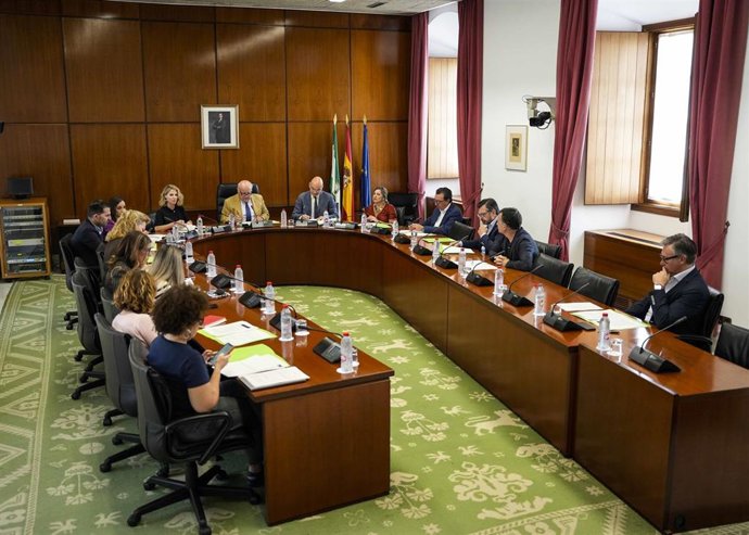 Reunión de la Junta de Portavoces del Parlamento andaluz.