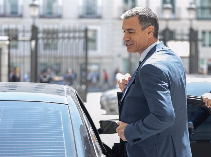 El presidente del Gobierno, Pedro Sánchez, 