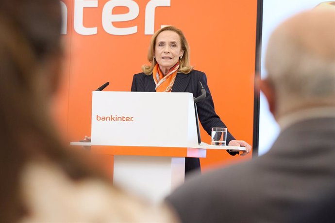 Archivo - La consejera delegada de Bankinter, Gloria Ortiz, durante una rueda de prensa para presentar los resultados obtenidos por Bankinter en el primer trimestre de 2024, a 18 de abril de 2024, en Madrid (España).