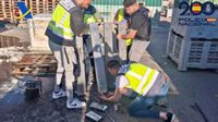 Desarticulada en Andalucía una red que introdujo 220 kilos de cocaína en dobles fondos de palés metálicos