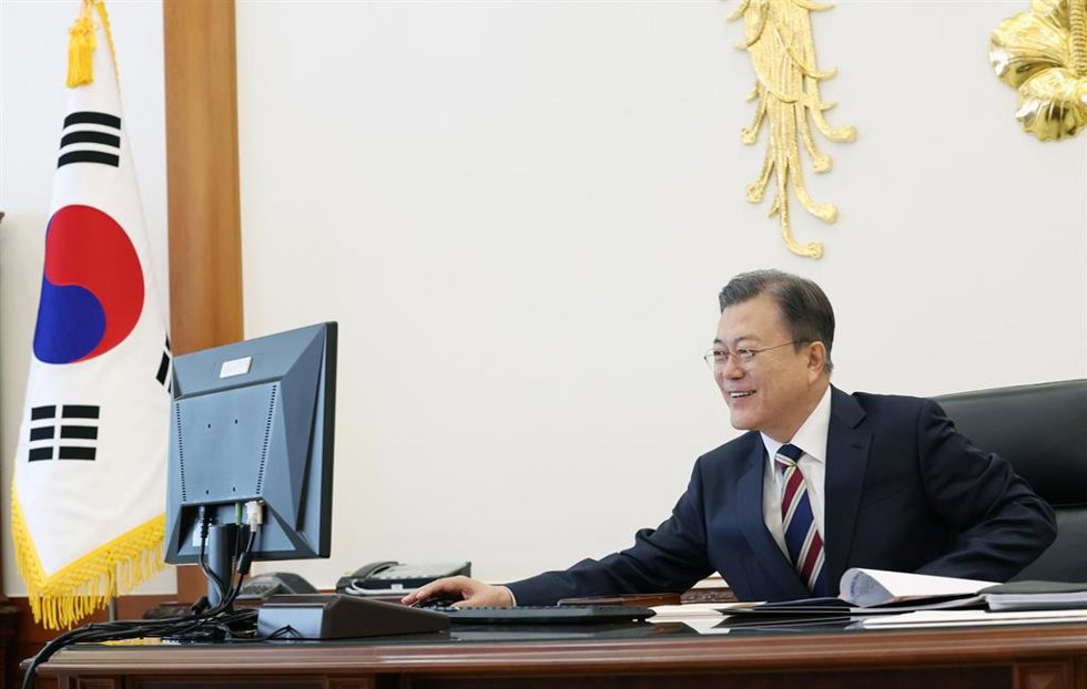 Archivo - El expresidente de Corea del Sur Moon Jae In