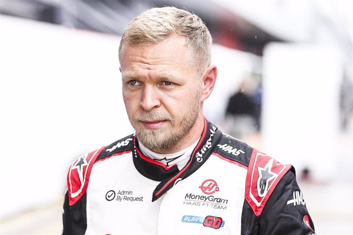 MAGNUSSEN Kevin (den), Haas F1 Team VF-24 Ferrari, portrait during the Formula 1 Qatar Airways British Grand Prix 2024