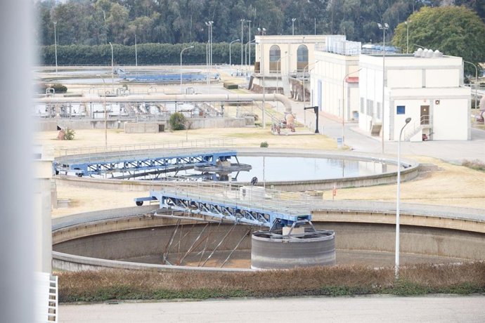Archivo - Imagen de archivo de una estación depuradora. 