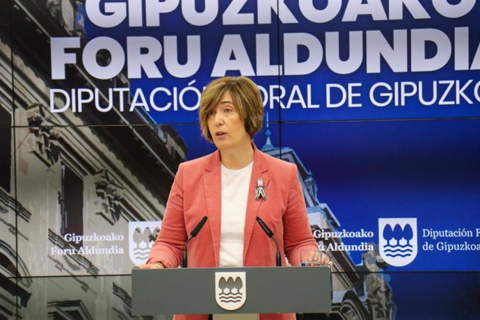 Archivo - La portavoz de la Diputación de Gipuzkoa, Irune Berasaluze