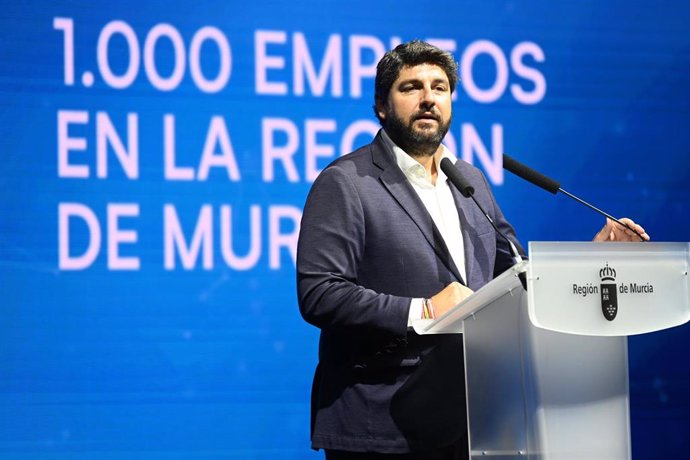 El presidente de la Comunidad, Fernando López Miras, clausura el acto de presentación del nuevo proyecto de NTT DATA en la Región de Murcia