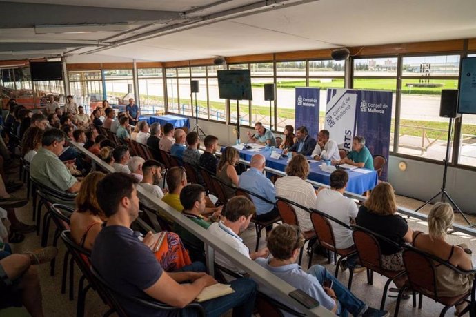 Reunión del Consell de Mallorca con los ayuntamientos de la isla para explicarle la línea de financiación para los proyectos deportivos.