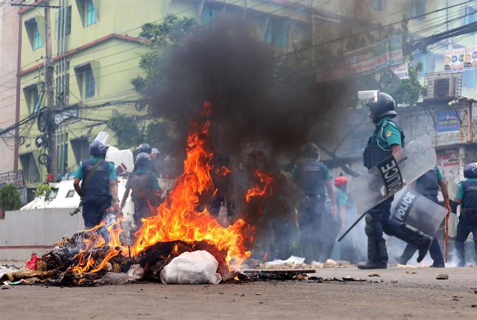 Protestas en Bangladesh contra el sistema de cuotas para los trabajadores del sector público