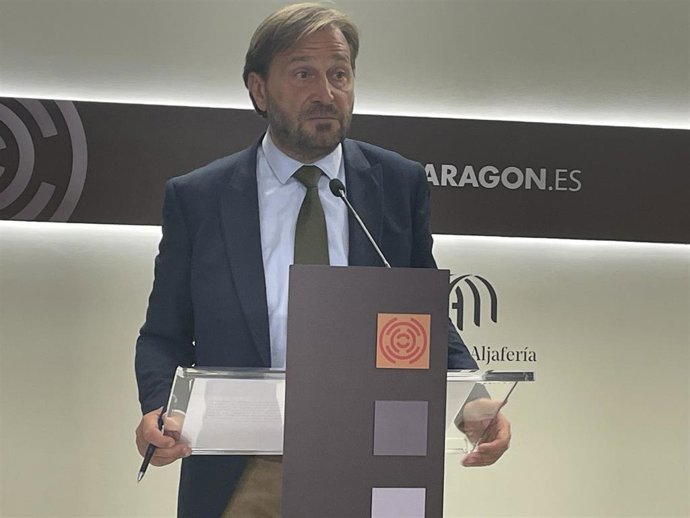 Archivo - El portavoz del PP Aragón, Fernando Ledesma.