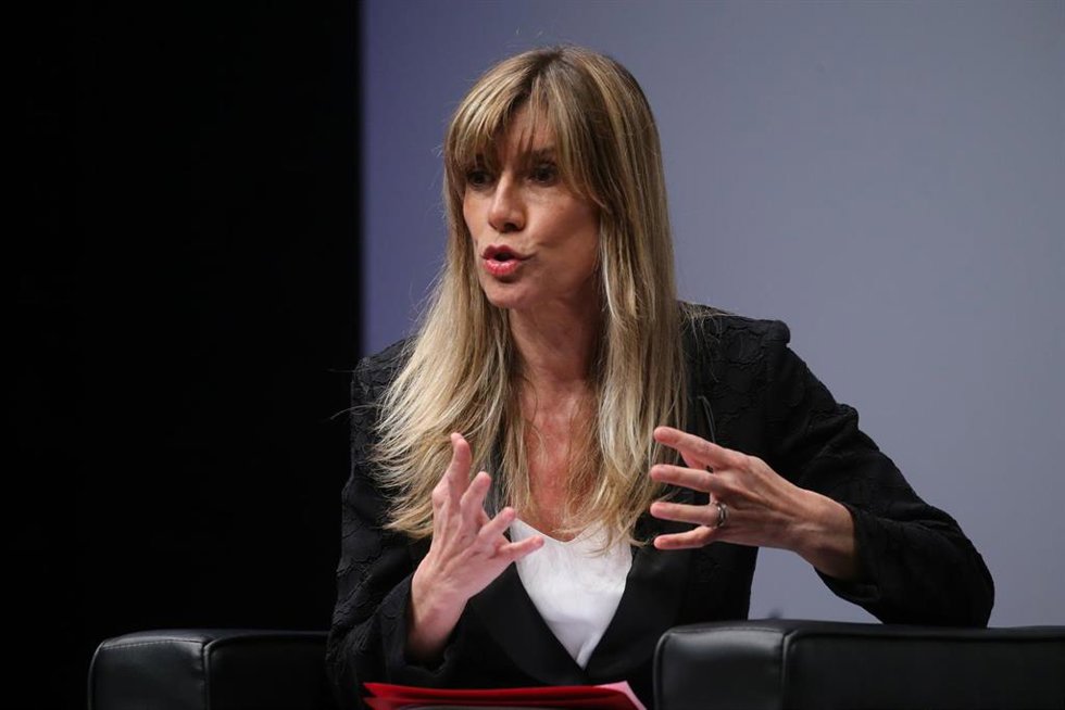 Archivo - La directora de la Cátedra Extraordinaria de Transformación Social de la Universidad Complutense de Madrid, Begoña Gómez, interviene durante la segunda jornada del IV Congreso Iberoamericano, a 18 de mayo de 2021, en el CaixaForum, Madrid, (Es