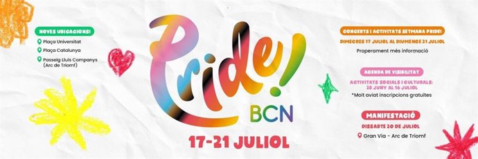 Cartel del Pride Barcelona