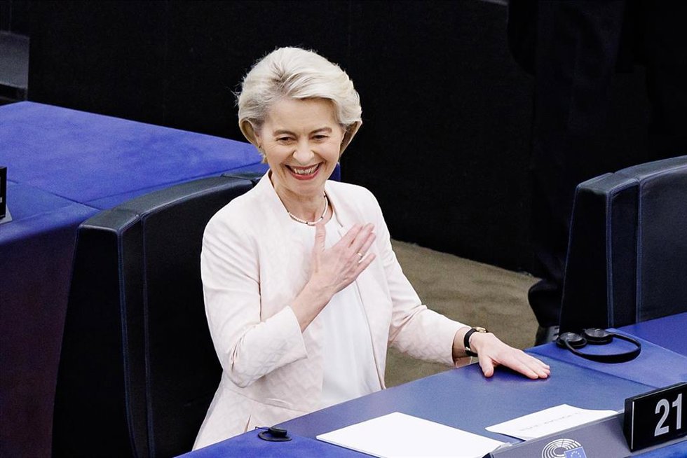 La presidenta de la Comisión Europea, Ursula von der Leyen