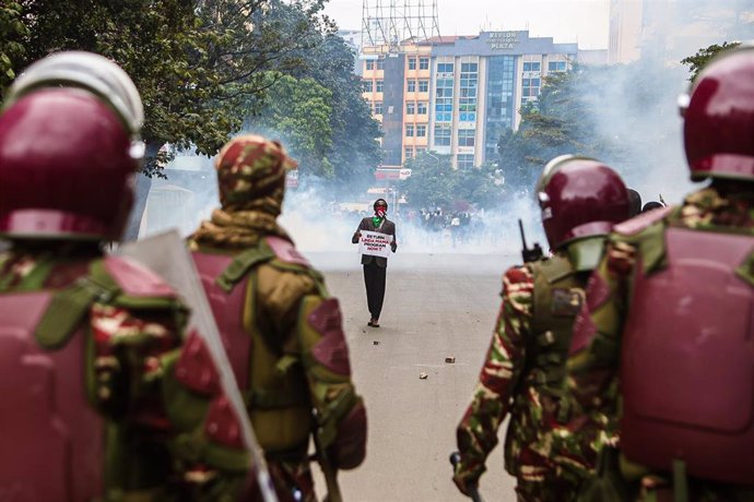 Manifestación antigubernamental en Nairobi