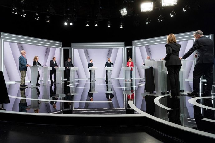 Archivo - Debate electoral de RTVE para las elecciones catalanas del 12 de mayo