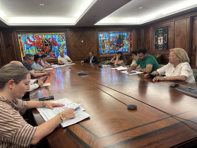 Celebración de la Junta de Gobierno Local de este viernes en el Ayuntamiento de León.
