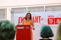 Armengol apunta que con Ferrer volverán las "políticas progresistas" al Ayuntamiento de Ciutadella