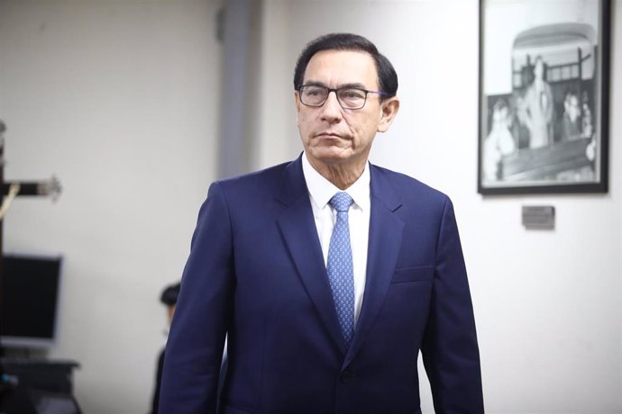 Archivo - El expresidente de Perú, Martín Vizcarra