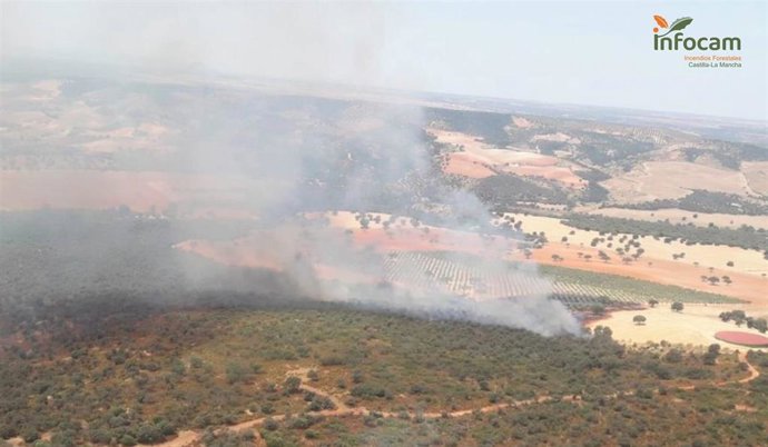 Incendio en Villarejo de Montalbán.