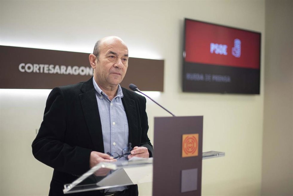 El portavoz socialista de Interior en las Cortes de Aragón, Daniel Alastuey.