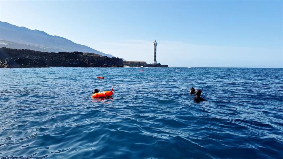 PLOCAN lanza una campaña de observación biológica con apnea en los deltas lávicos de La Palma