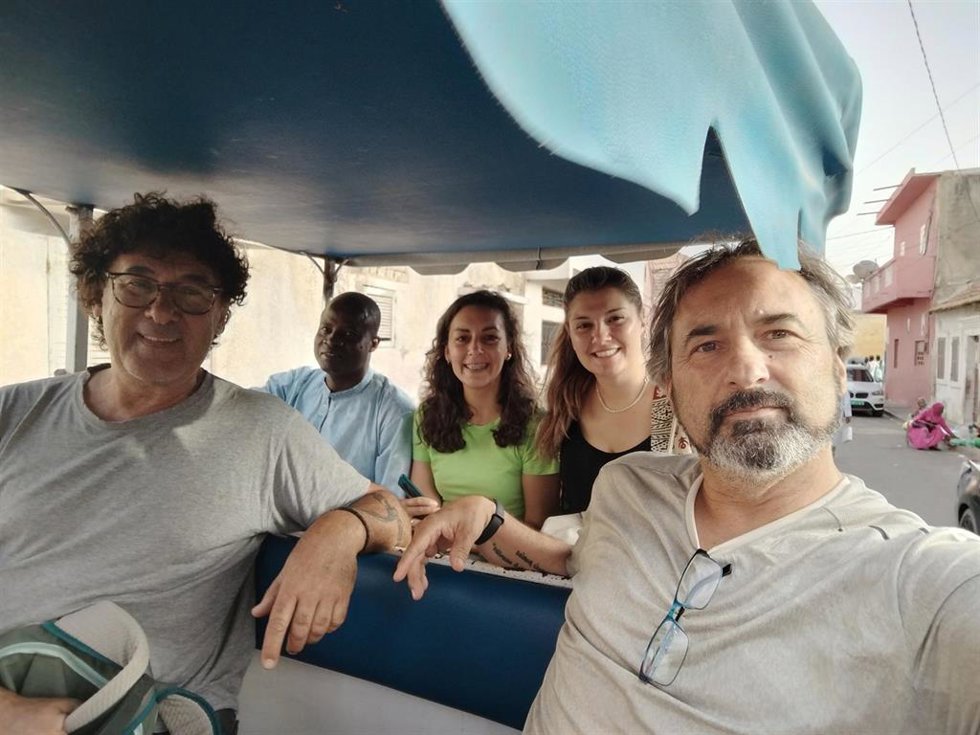 Voluntarios de la Diputación de Huelva en Senegal.