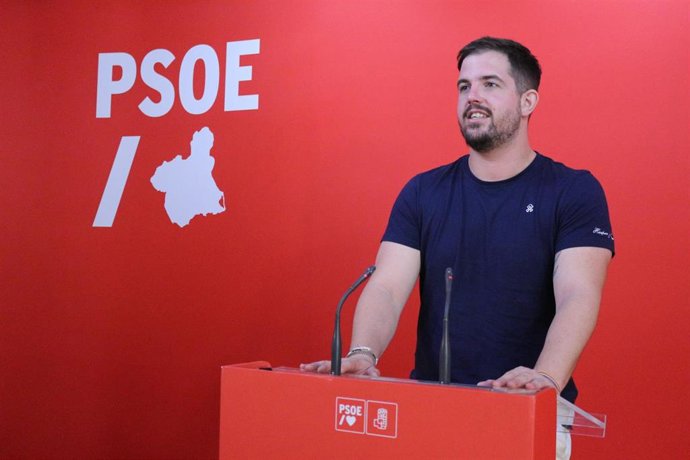 El diputado regional y secretario general de las Juventudes Socialistas de la Región de Murcia, Miguel Ortega