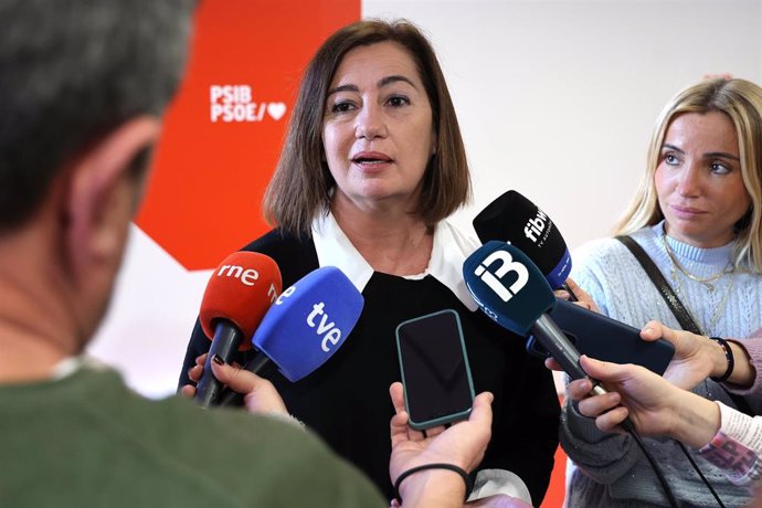 Archivo - La secretaria general del PSIB-PSOE y presidenta del Congreso, Francina Armengol