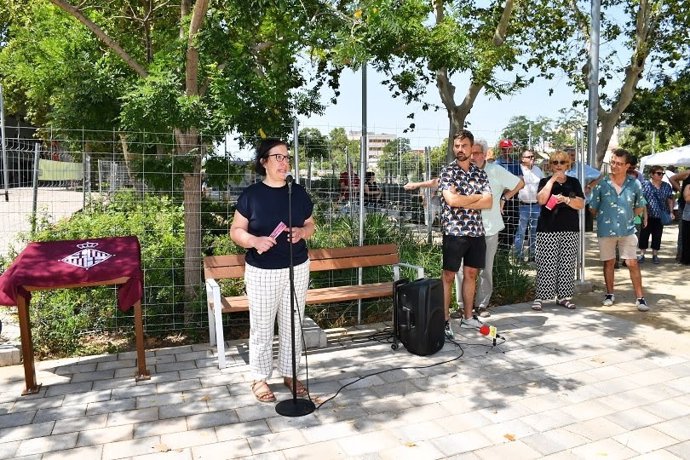 Raquel Gil en la inauguración