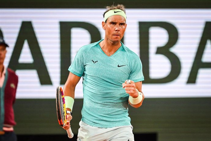 Archivo - Rafael NADAL of Spain celebrates his point during the second day of Roland-Garros 2024, ATP and WTA Grand Slam tennis tournament on May 27, 2024 at Roland-Garros stadium in Paris, France - Photo Matthieu Mirville / DPPI