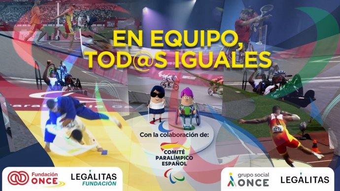 Fundación ONCE y Fundación Legálitas presentan la campaña 'En equipo, todos Iguales' para difundir los valores del deporte