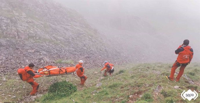 Rescate de montaña en Cangas de Onís