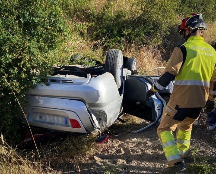 Imagen del siniestro en Santa Lucía de Gordón (León)