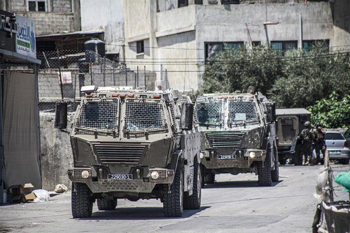 Imagen de archivo de fuerzas israelíes en Cisjordania 