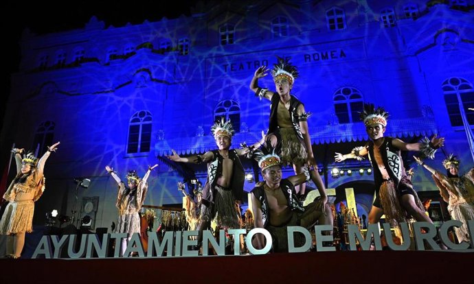 Imagen de una actuación del Festival Internacional de Folklore del Mediterráneo