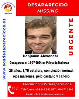 Imagen y descripción del desaparecido